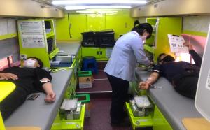 단체 헌혈 참여로 혈액수급 위기 극복