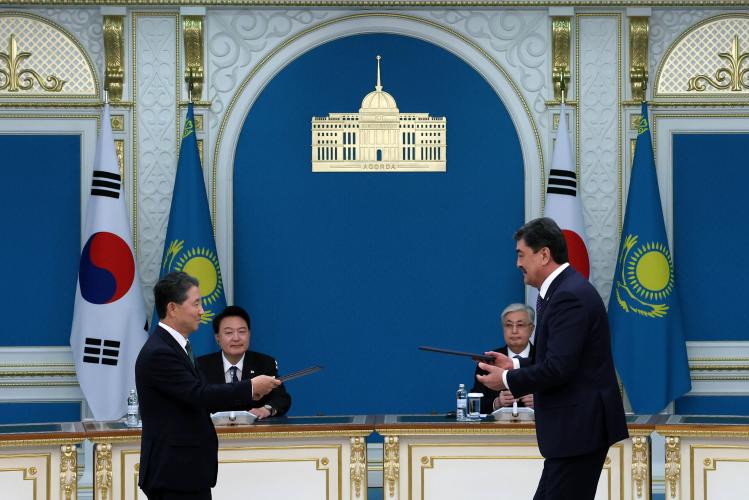 한-카자흐스탄 정상회담에 따라 산림협력 확대