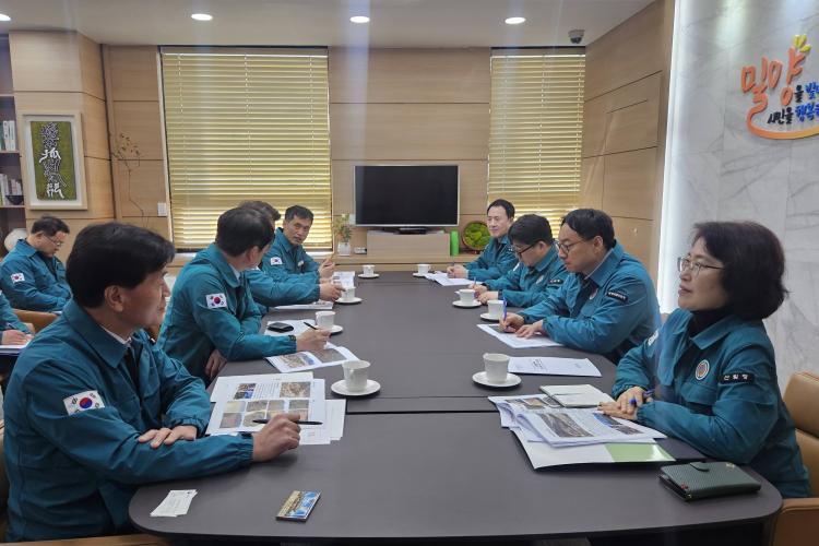 이미라 산림청 차장, 경남 밀양시에 소나무재선충병 총력방제 당부